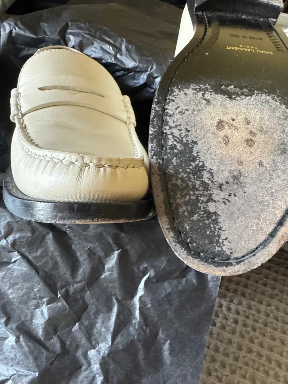 Saint Laurent Le Loafer Cream